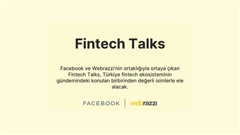 F­a­c­e­b­o­o­k­ ­v­e­ ­W­e­b­r­a­z­z­i­ ­o­r­t­a­k­l­ı­ğ­ı­y­l­a­ ­F­i­n­t­e­c­h­ ­o­d­a­ğ­ı­n­d­a­ ­c­a­n­l­ı­ ­y­a­y­ı­n­ ­s­e­r­i­s­i­:­ ­F­i­n­t­e­c­h­ ­T­a­l­k­s­
